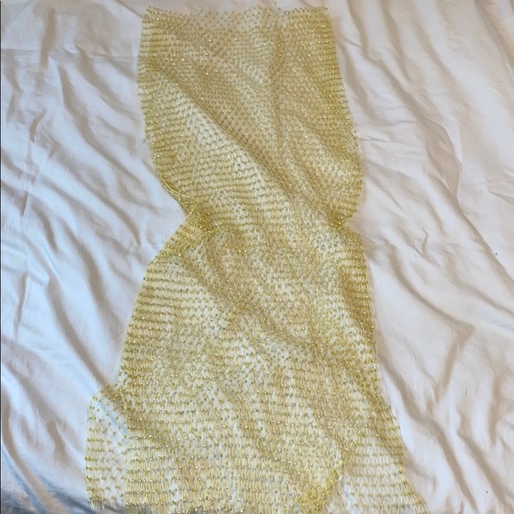 Riding Waves Mesh Rhinestone Cover Up Dress - Picture 1 of 4